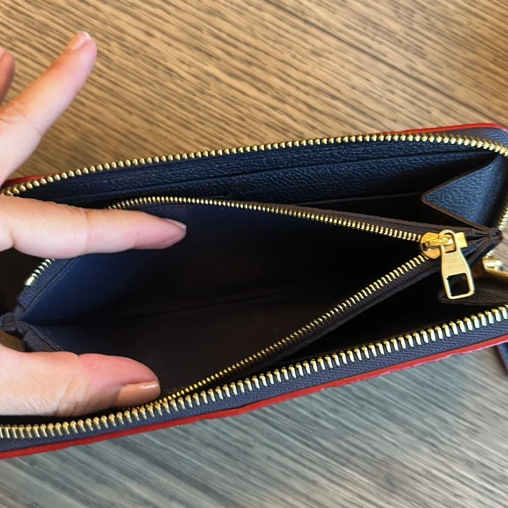 Louis Vuitton Clémence Wallet - Navy/Red - Picture 9 of 13